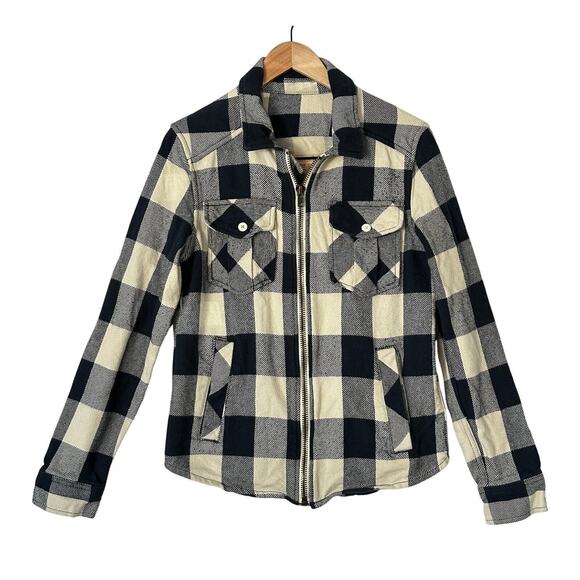 Arizona Jean Co Women Jacket Sz S Buffalo Plaid Flannel Shacket Gorp Outdoors - Picture 1 of 10